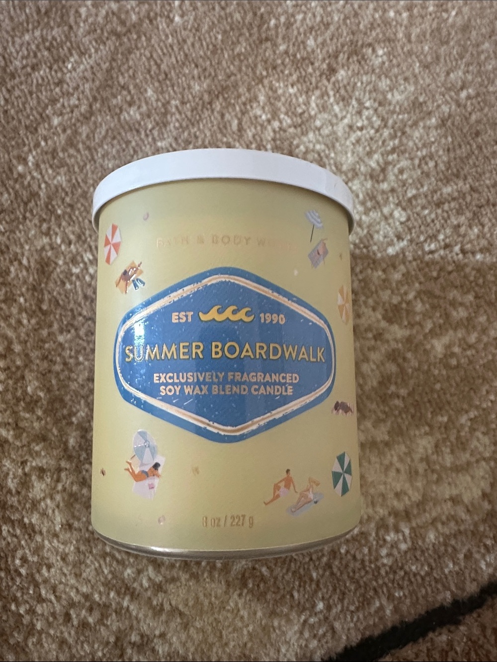 Summer Boardwalk Single Wick Candle